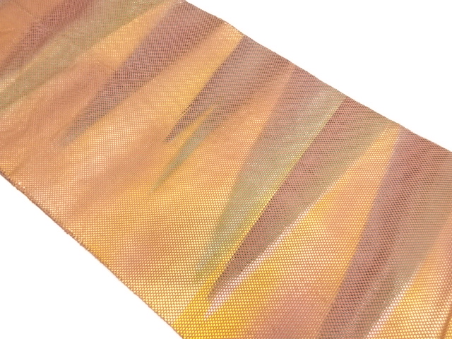JAPANESE KIMONO / VINTAGE NAGOYA OBI / SILK / ABSTRACT MIST